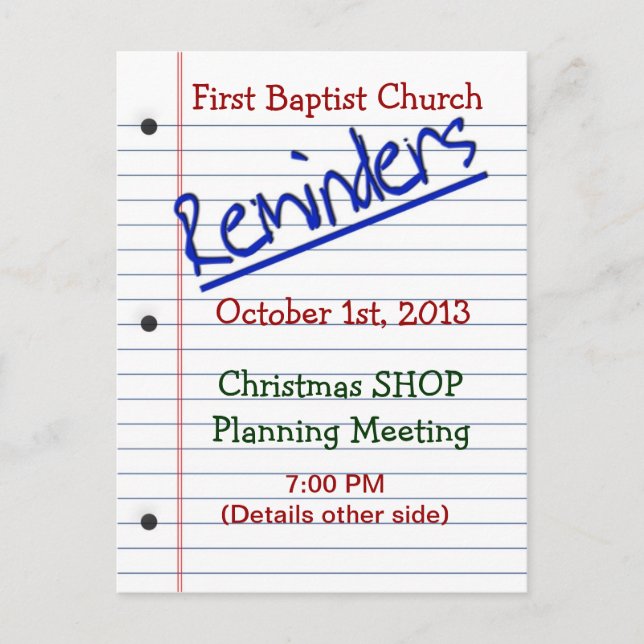 CARTÃO POSTAL RECORDADOR - NOTEPAPER - MÚLTIPLO OB (Frente)