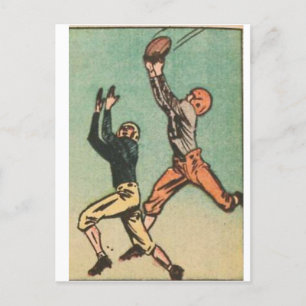 Cartão Postal Recorte em quadrinhos do American Football Vintage
