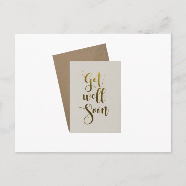 Cartão Postal recupere-se logo (Frente)