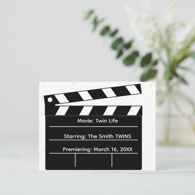 Cartão Postal Recurso Duplo: Anúncio de Gravidez Epic Twin (Em pé/Frente)