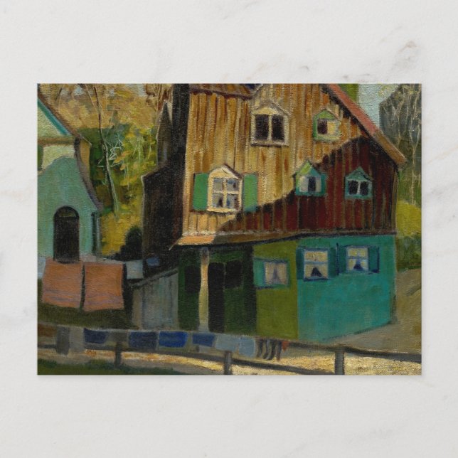 Cartão Postal Red Bedding por Grant Wood (Frente)