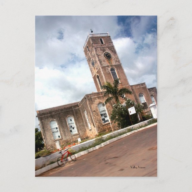 Cartão Postal Red Bike Na Jamaica (Frente)