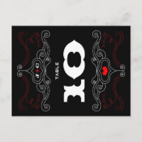 Red & Black Rock 'n' Roll Music Themed Weding