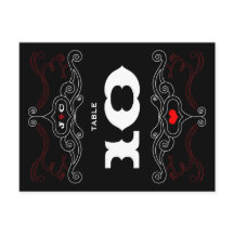 Red & Black Rock 'n' Roll Music Themed Weding