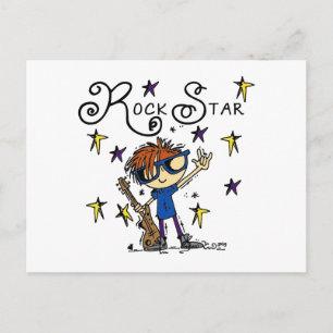 Cartão Postal Red Boy Rock Star