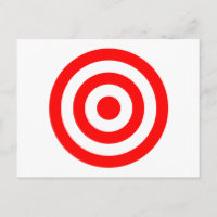 Red Bullseye Target