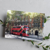 Red Bus em LONDON West End Fotografia de Kensingto