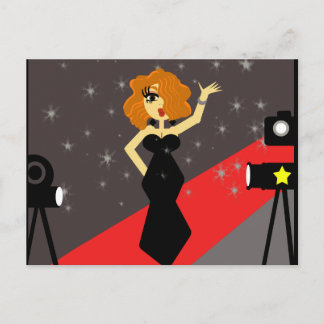 Cartão postal Red Carpet Diva