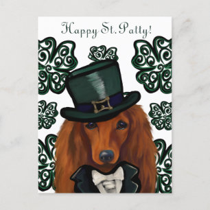 CARTÃO POSTAL RED DACHSHUND