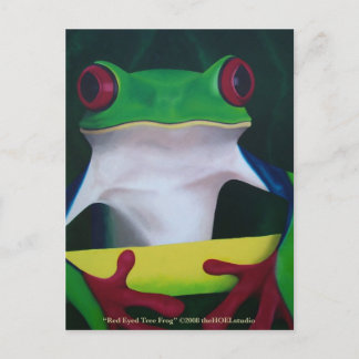 Cartão Postal Red Eyed Tree Frog Postcard