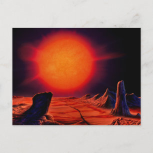 Cartão Postal Red giant Sun