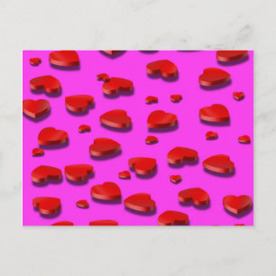 Cartão Postal Red Heat 3D