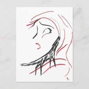 Cartão Postal Red Hood & Wolf