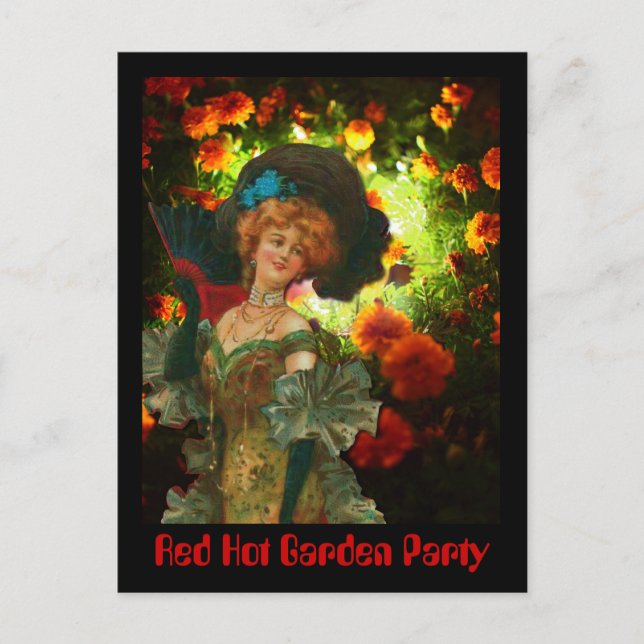 Cartão Postal Red Hot Garden Party (Frente)