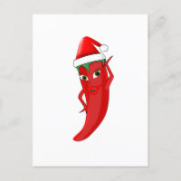 Red Hot Pepper Diva Com Santas Hat