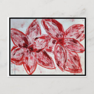 Cartão Postal Red Lilium asiático