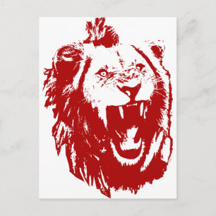 Cartão Postal Red Lion King