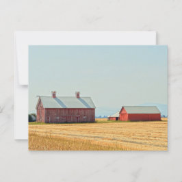 Cartão Postal Red Montana Barns