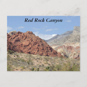 Cartão Postal Red Rock Canyon, Deserto de Mojave, Próximo a Las 