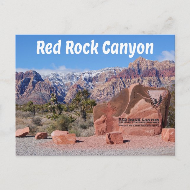 Cartão Postal Red Rock Canyon Las Vegas Nevada Estados Unidos EU (Frente)