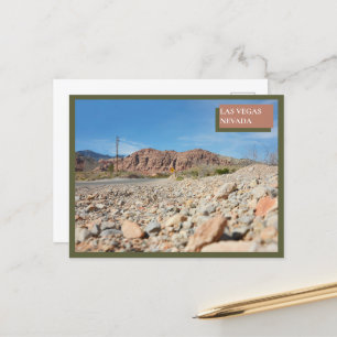 Cartão Postal Red Rock Canyon Nature Las Vegas Deserto De Nevada