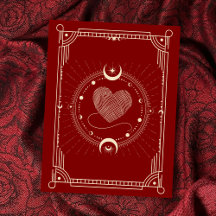Red romance tarot boho moon