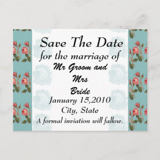 Cartão Postal Red Rose Save the Day