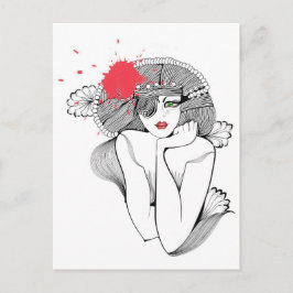 Cartão Postal Red Splash