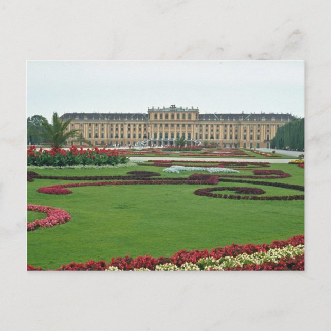 Cartão Postal Red The Shonbrunn Castle of the Habsburgs, Viena, (Frente)