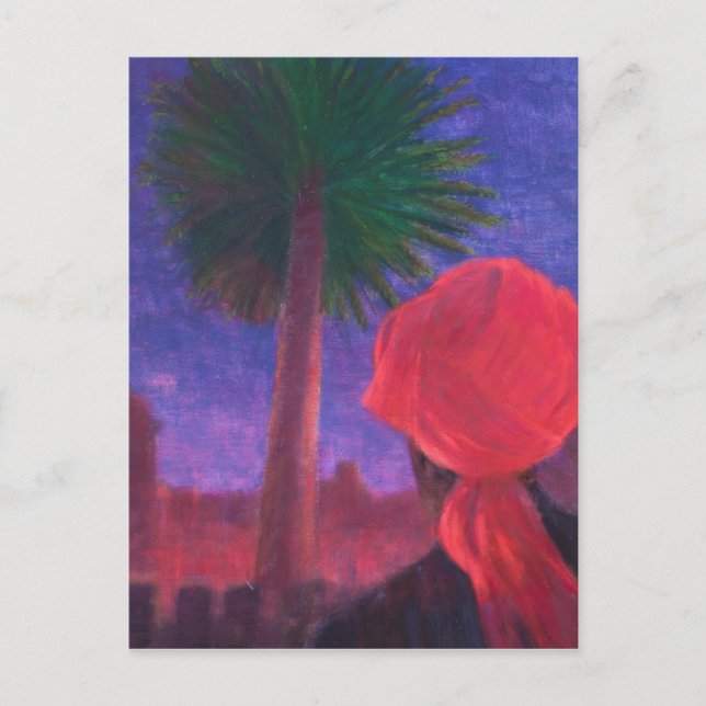 Cartão Postal Red Turban Dusk Jodhpur 2012 (Frente)