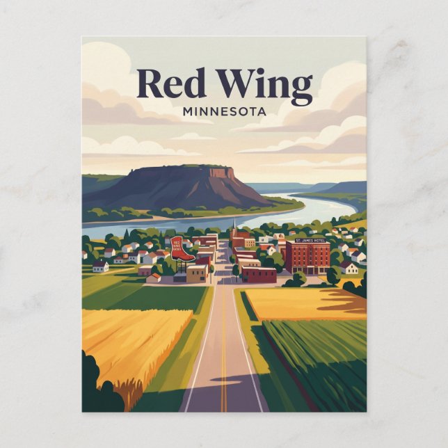 Cartão Postal Red Wing EUA (Frente)