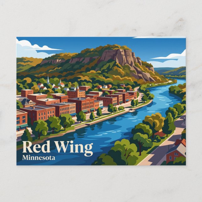 Cartão Postal Red Wing EUA (Frente)