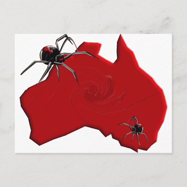 Cartão Postal Redback Spider Austrália (Frente)
