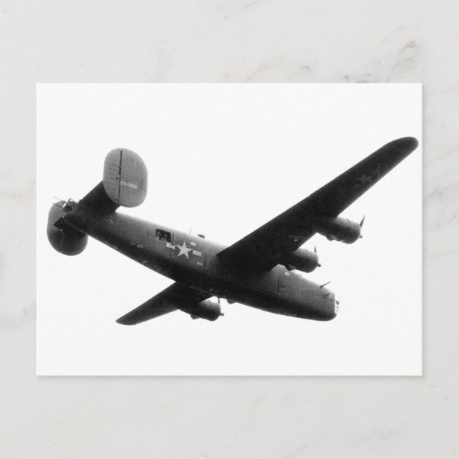 Cartão Postal RedBallExpress Carpetbagger B-24 Liberator (Frente)