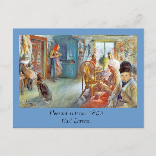 Cartão Postal Rede da vovó (Peasant Interior) (Frente)