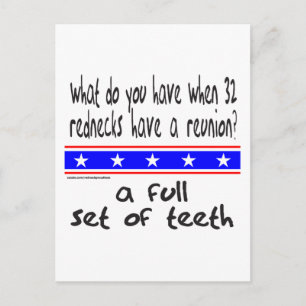 CARTÃO POSTAL REDNECK CHEIO CONJUNTO DE CAMADAS T E PRESENTES