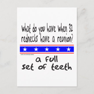 CARTÃO POSTAL REDNECK CHEIO CONJUNTO DE CAMADAS T E PRESENTES