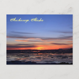 Cartão Postal Redoubt flamejante