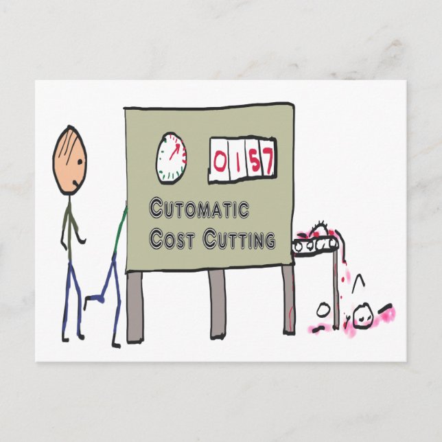 Cartão Postal Redução de custos (Frente)