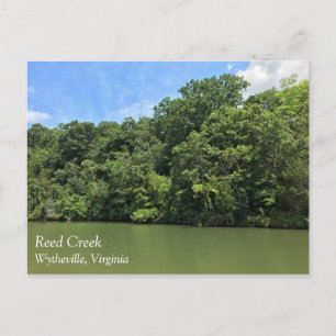 Cartão Postal Reed Creek, Wytheville, Virgínia
