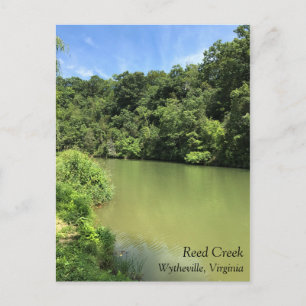 Cartão Postal Reed Creek, Wytheville, Virgínia