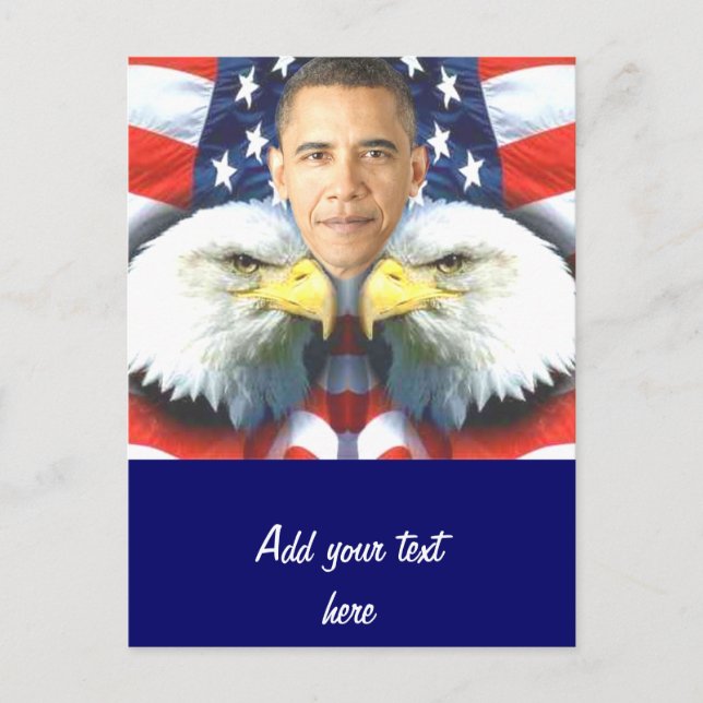 Cartão Postal Reeleger Barack Obama_ (Frente)