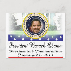 Cartão Postal Reeleição Do Presidente Obama 2012
