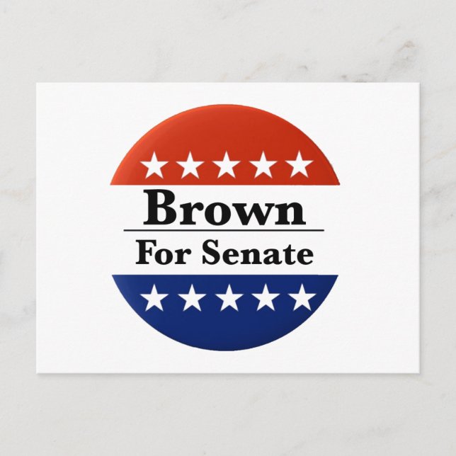 Cartão Postal Reeleita Sherrod Brown para o Senado dos EUA 2024 (Frente)