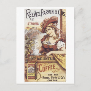 Cartão Postal Reeves Parvin & Co. Café