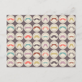 Cartão Postal Refletor Trendy Handlebar Mustache