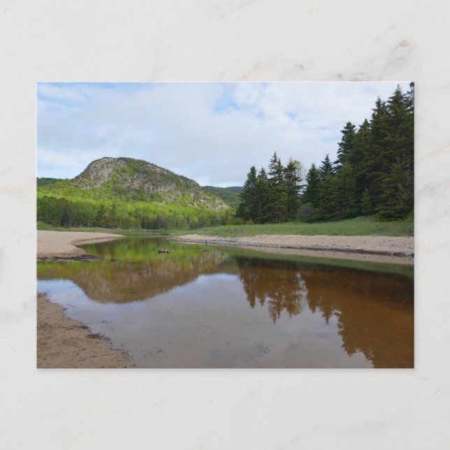 Cartão Postal Reflexão da Cabeça de excelente em Sand Beach (Frente)