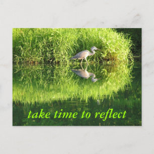 Cartão Postal Reflexão da grua