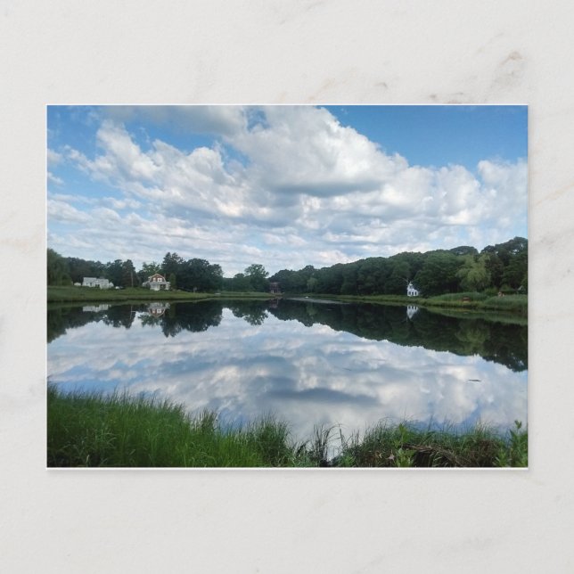 Cartão Postal Reflexão frente-d'água (RI) da ilha de Rhode (cart (Frente)