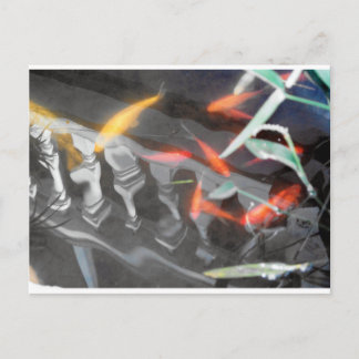 Cartão Postal Reflexão sobre Moedas